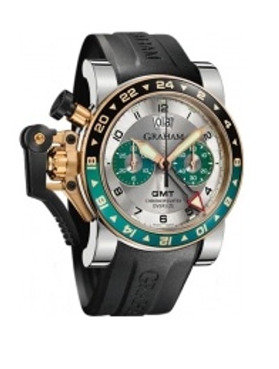 Graham Chronofighter Oversize GMT - Steel & Gold 2OVGG.S06A